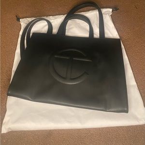 Telfar Medium Black Shopping Bag